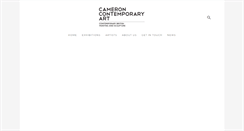Desktop Screenshot of cameroncontemporaryart.com